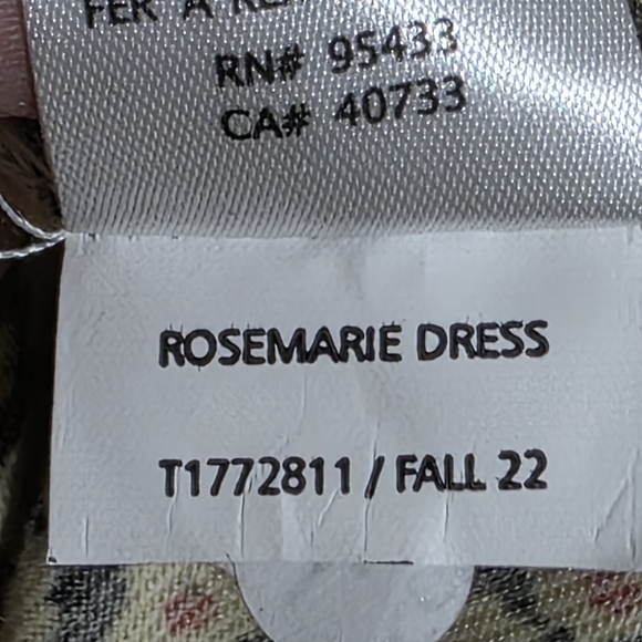 EUC TOAD&CO ROSEMARIE DRESS SZ L - Picture 7 of 7